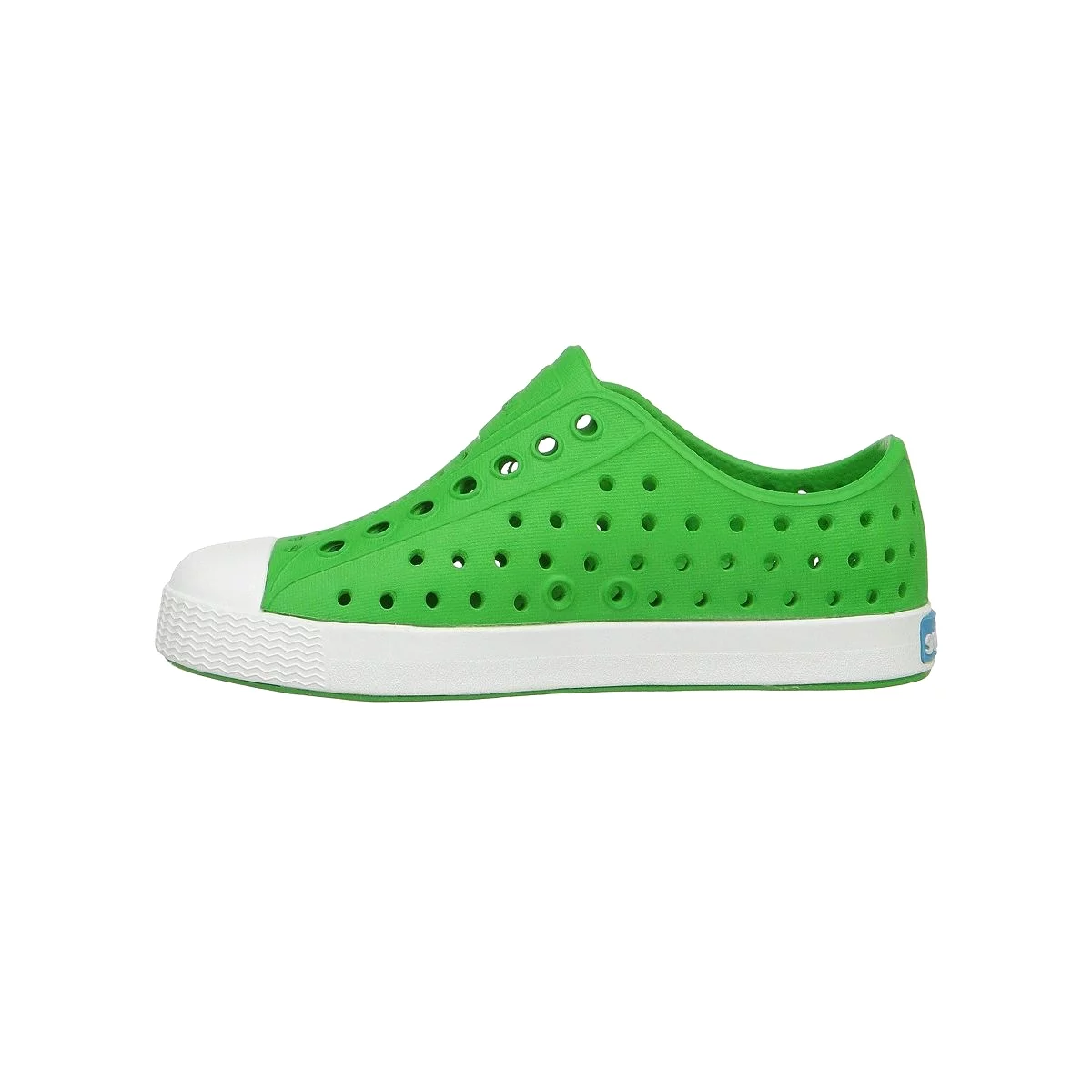 Native Jefferson Toddler Green: trendy kids shoes, Jefferson Green, comfortable footwear, stylish toddler shoes, children's shoe