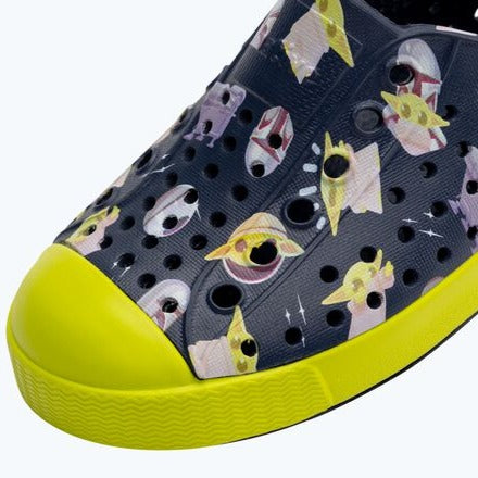 Native Shoes Jefferson Star Wars Print Shoe - Regatta Blue/Chartreuse Green/Mando AOP