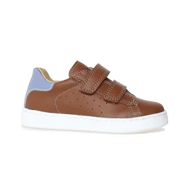 Naturino Boy's Hasselt 2 Cognac Leather/White Shoes - Sizes 29-34