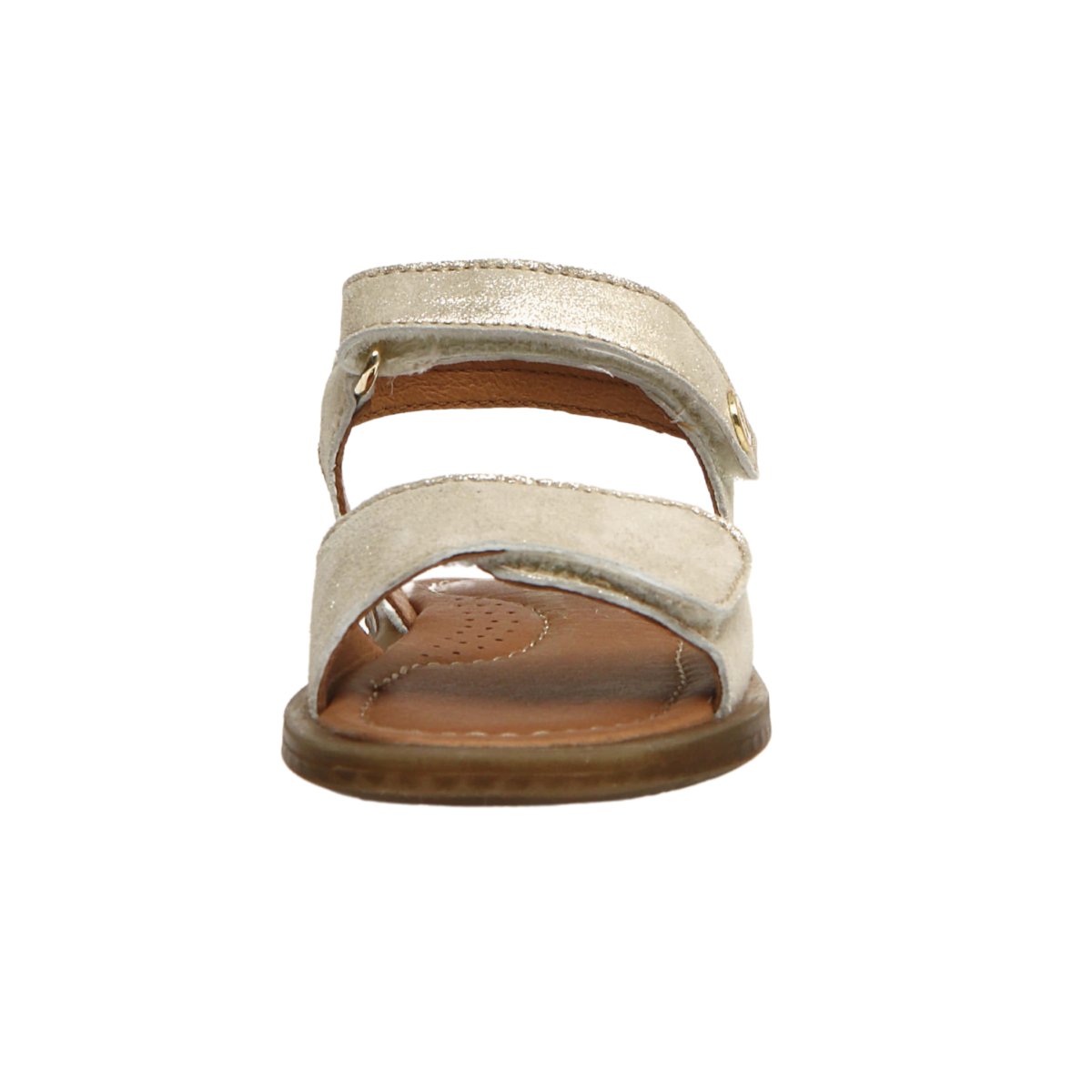 Naturino Girls Aryli Platinum Velcro Sandal (Sizes 28-29)