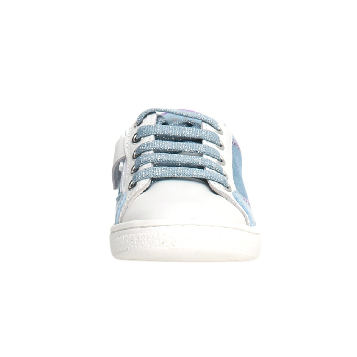 Naturino Girl's Denim Side Zip Sneaker - Sizes 33-35.