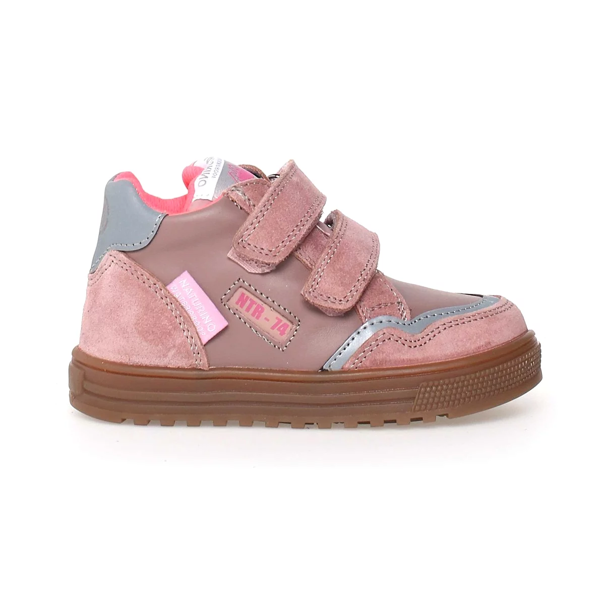 Naturino Girl's Shoes in Ariton Pink/Gum Waterproof (Sizes 28-32)