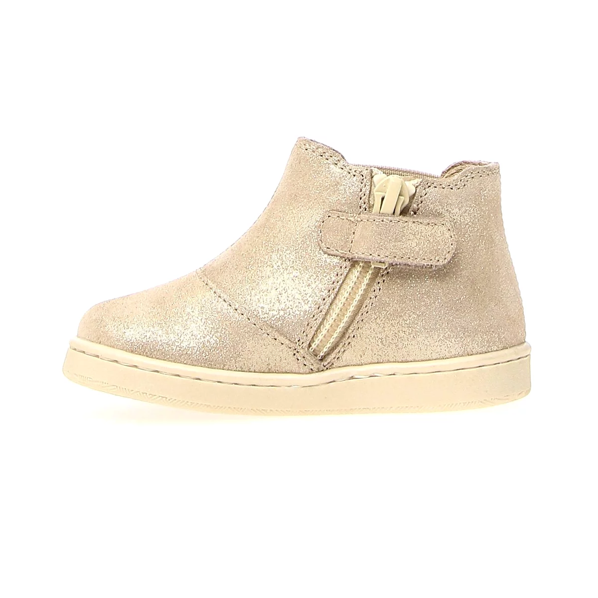 Naturino Glarny Platinum Suede Glitter Bootie - Girl's Sizes 27-32