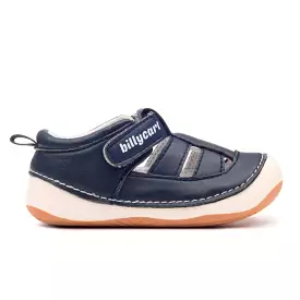 navy blue baby and toddler sandals, unisex design