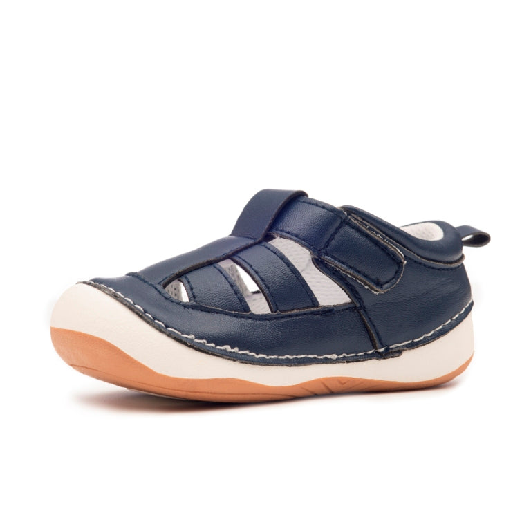 navy blue baby and toddler sandals, unisex design