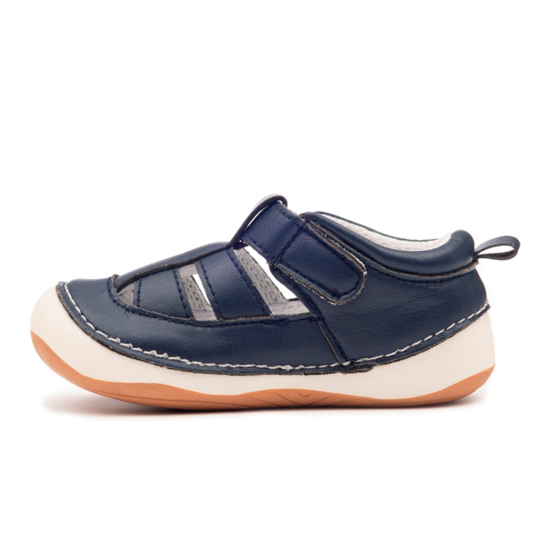 navy blue baby and toddler sandals, unisex design