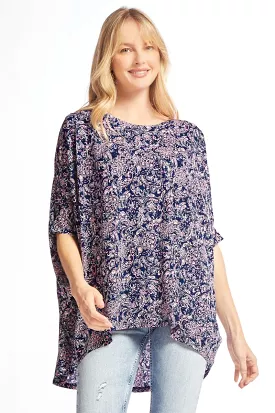 Navy Blue Emma Tunic Top