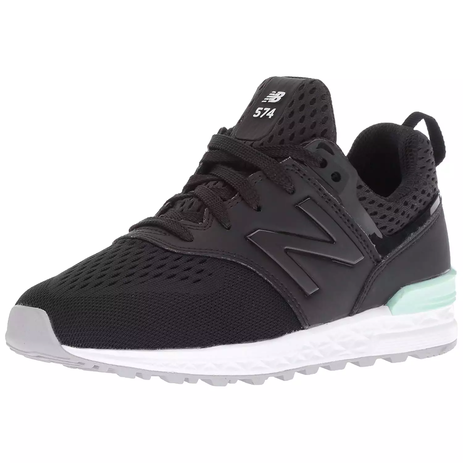 New Balance 574 Sport Kids Shoes - Black Seafoam GS574MB