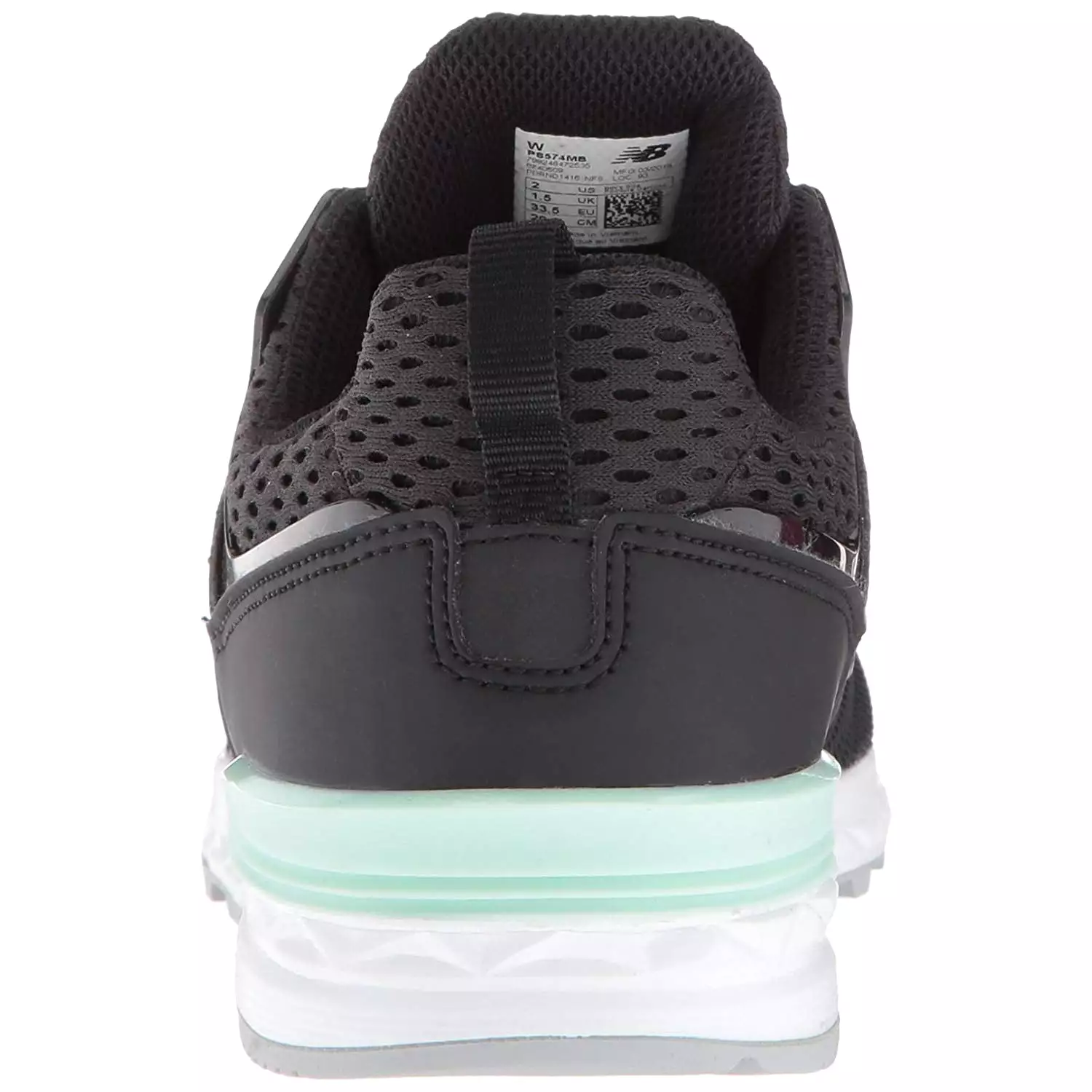 New Balance 574 Sport Kids Shoes - Black Seafoam GS574MB