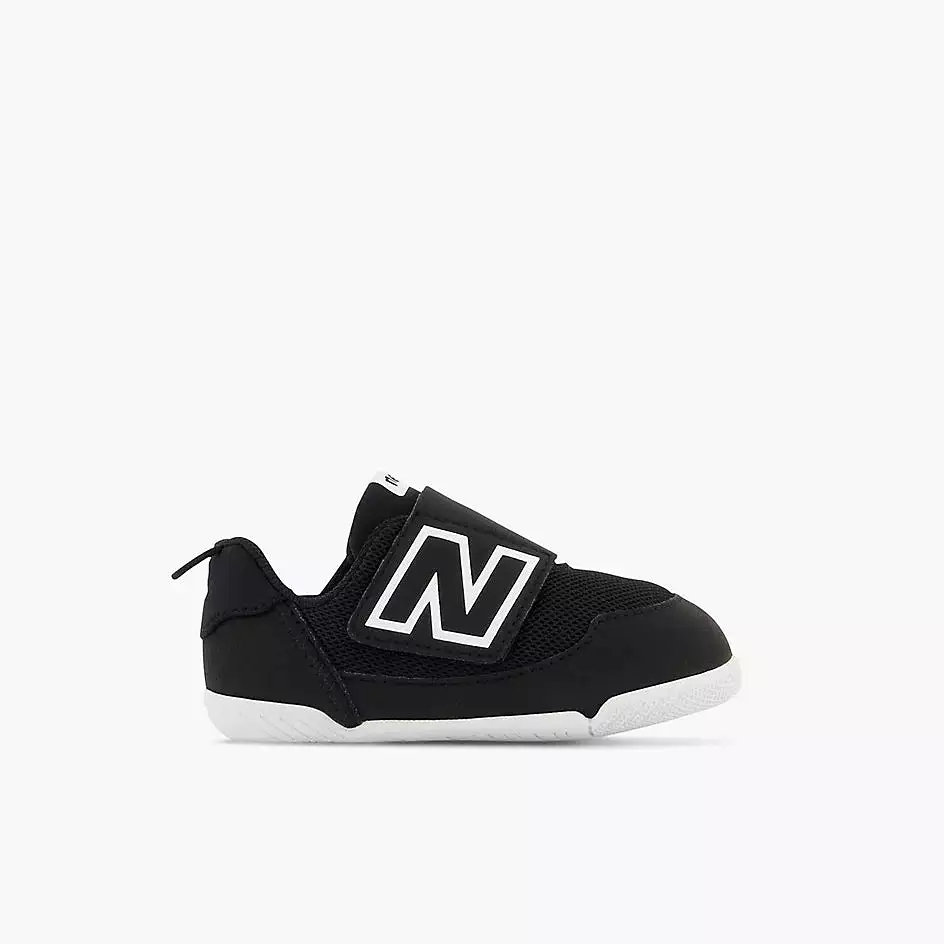 New Balance Black Baby/Toddler Sneaker with Hook & Loop Closure