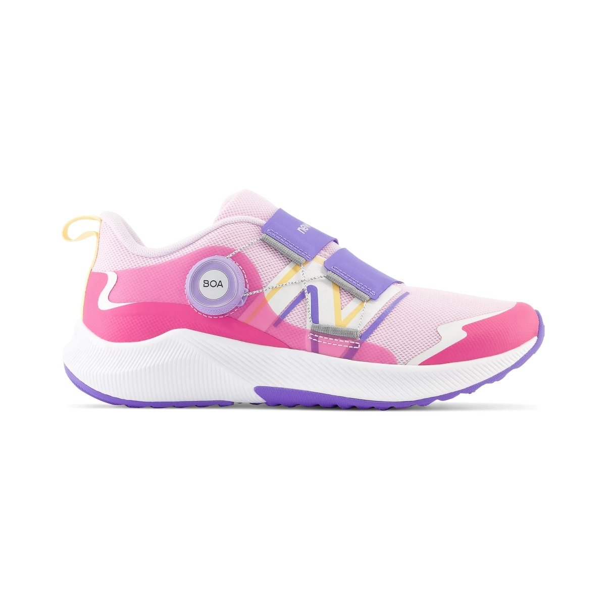 New Balance Girls GS DynaSoft Reveal v4 BOA Light Raspberry Hi Pink Electric Indigo