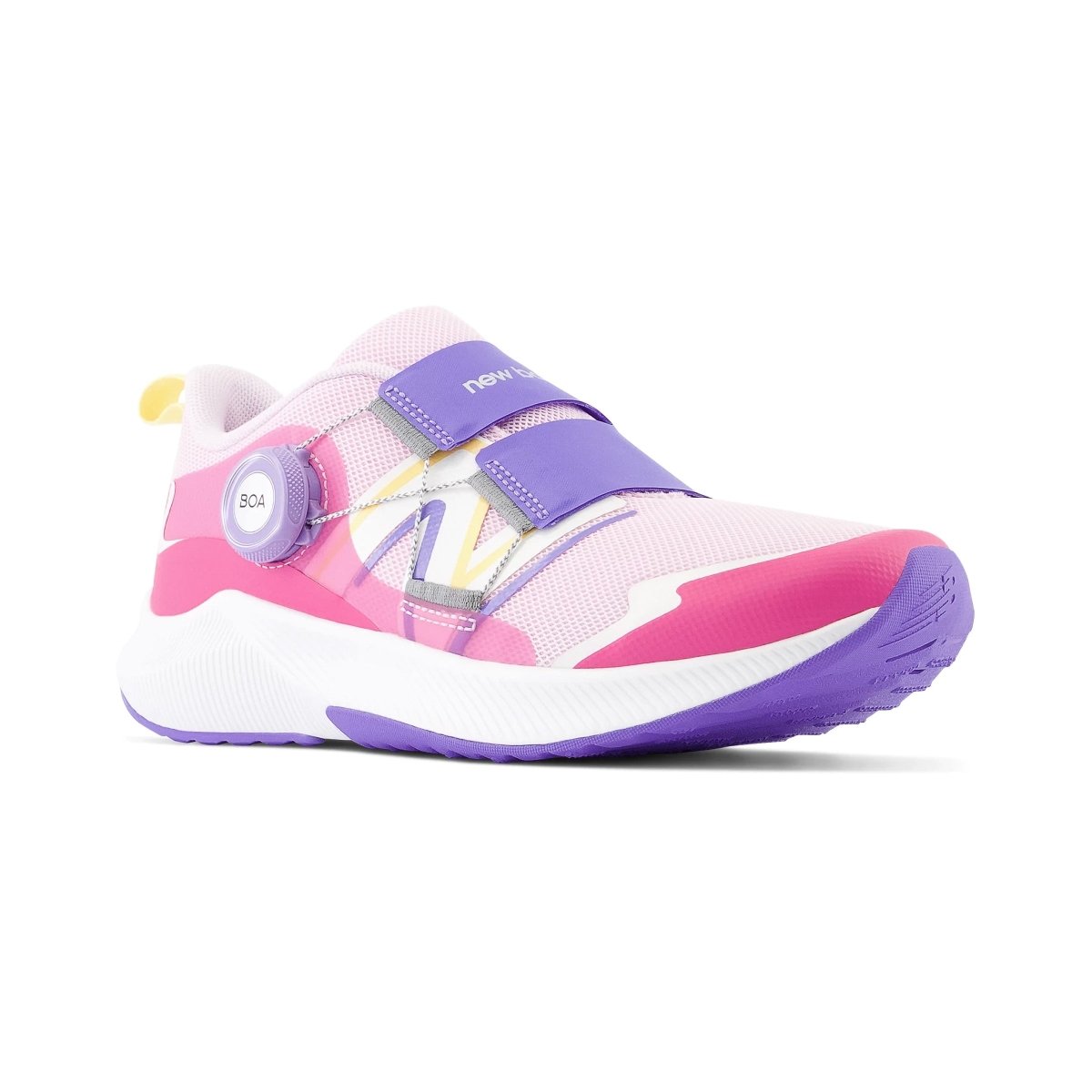 New Balance Girls GS DynaSoft Reveal v4 BOA Light Raspberry Hi Pink Electric Indigo