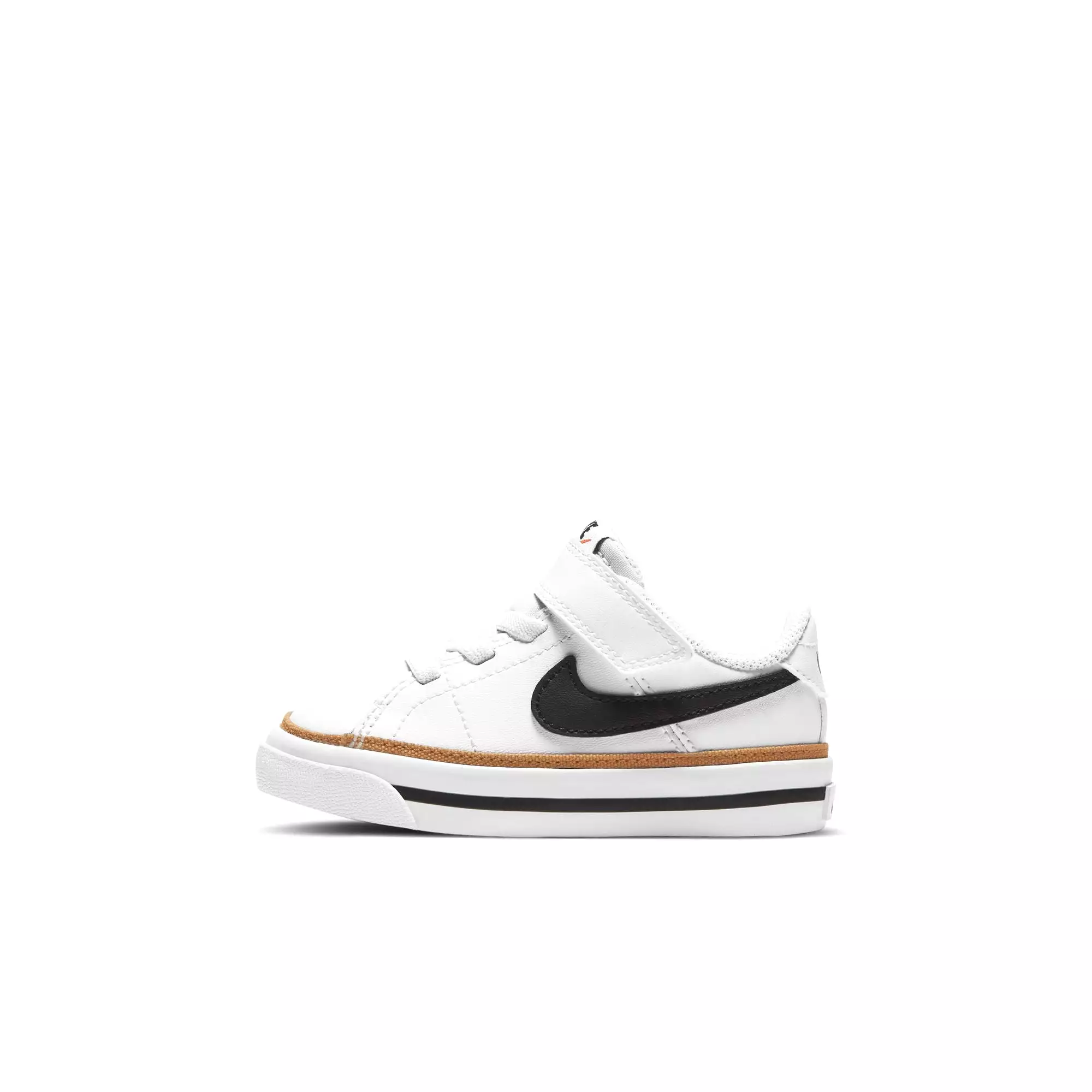 Nike Court Legacy Toddler Sneaker White Black Desert Ochre.