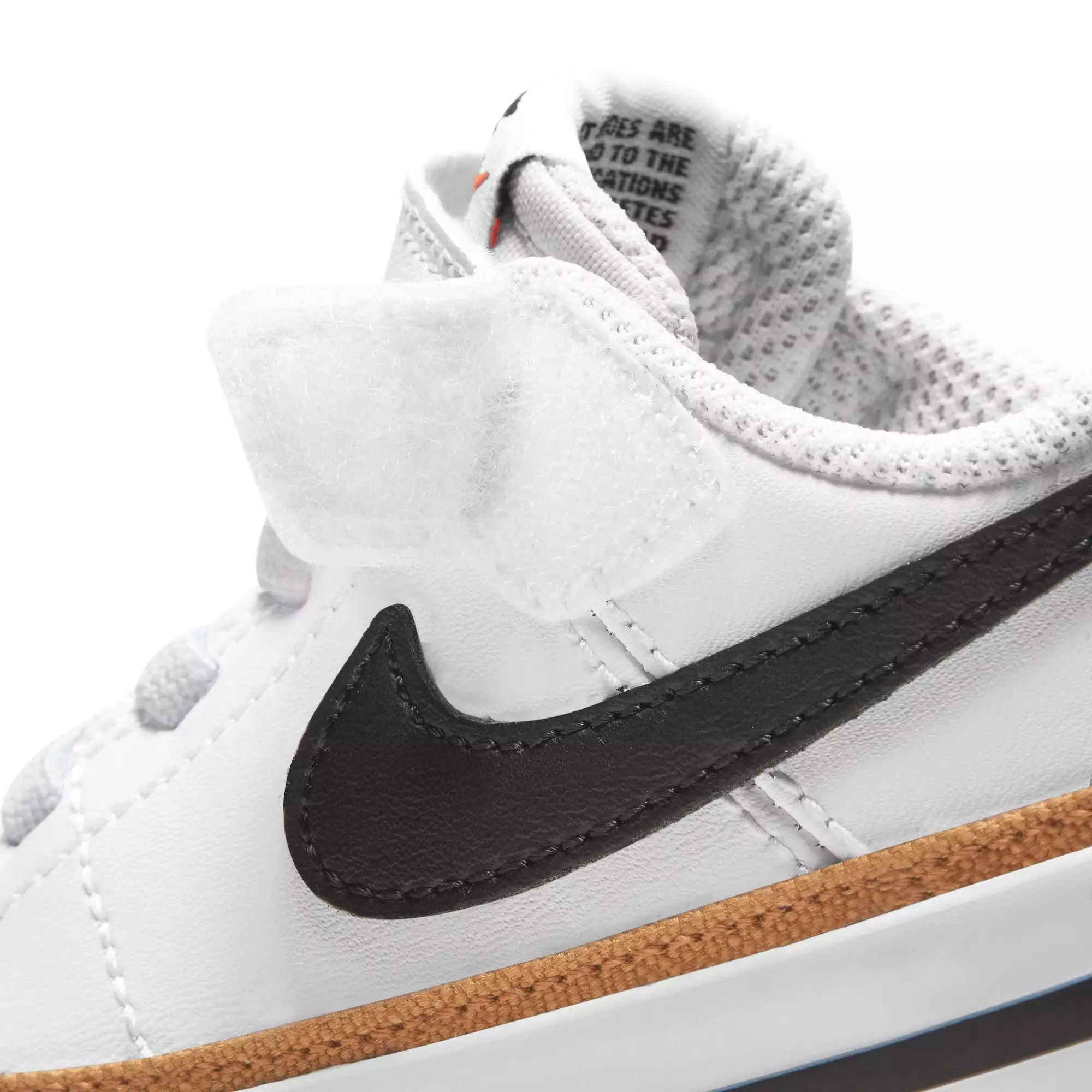 Nike Court Legacy Toddler Sneaker White Black Desert Ochre.