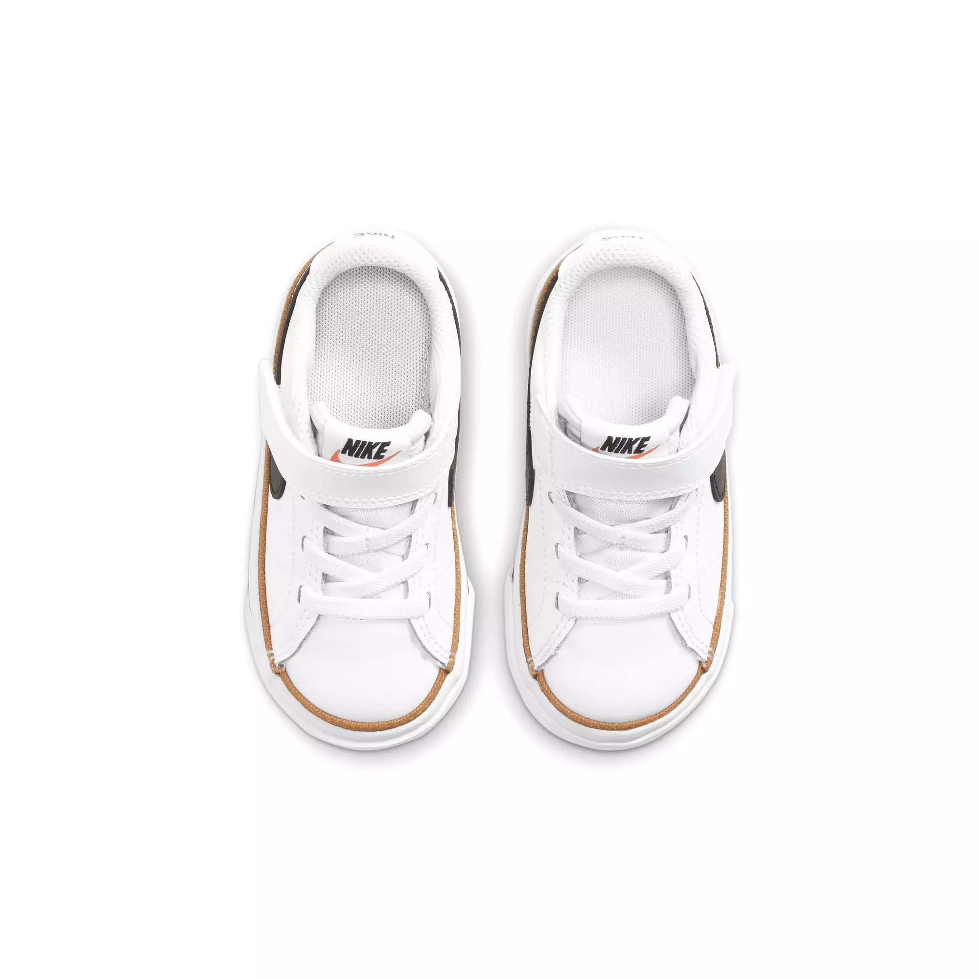 Nike Court Legacy Toddler Sneaker White Black Desert Ochre.