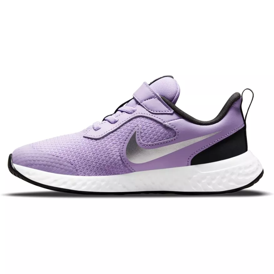 Nike Revolution 5 Kids Sneaker - Lilac/Metallic Silver