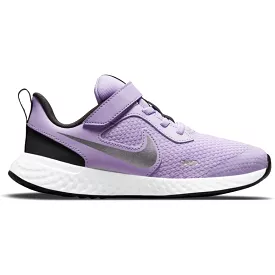 Nike Revolution 5 Kids Sneaker - Lilac/Metallic Silver