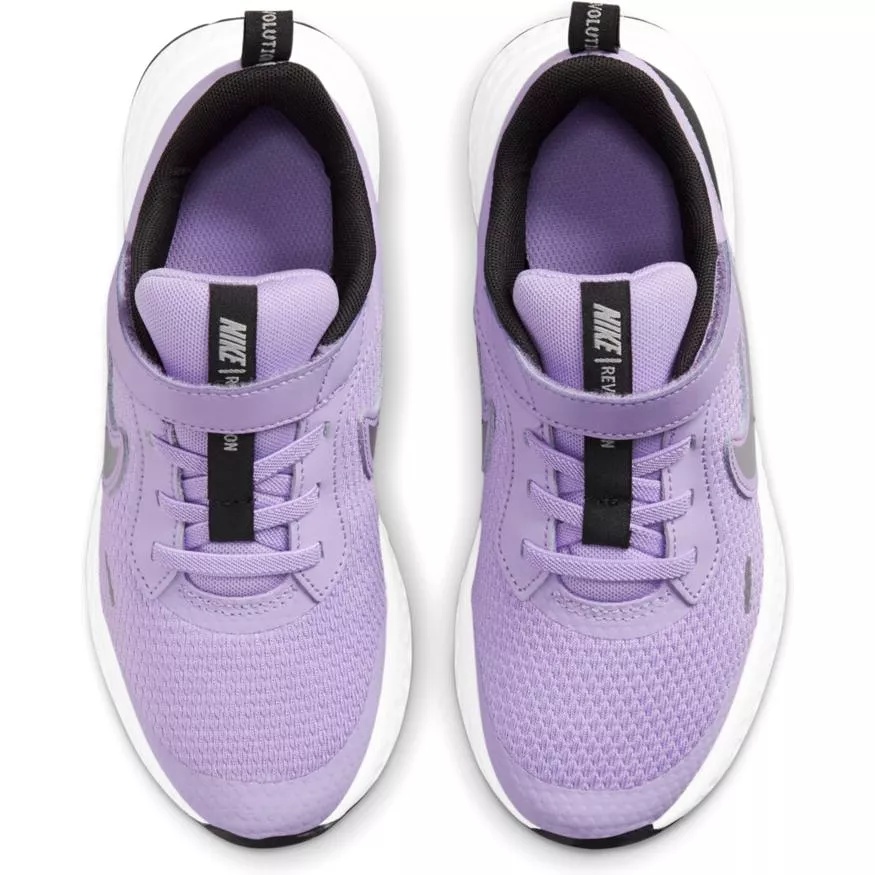 Nike Revolution 5 Kids Sneaker - Lilac/Metallic Silver