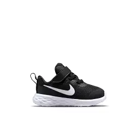 Nike Revolution 6 Toddler Sneaker - Black/Smoke Grey.