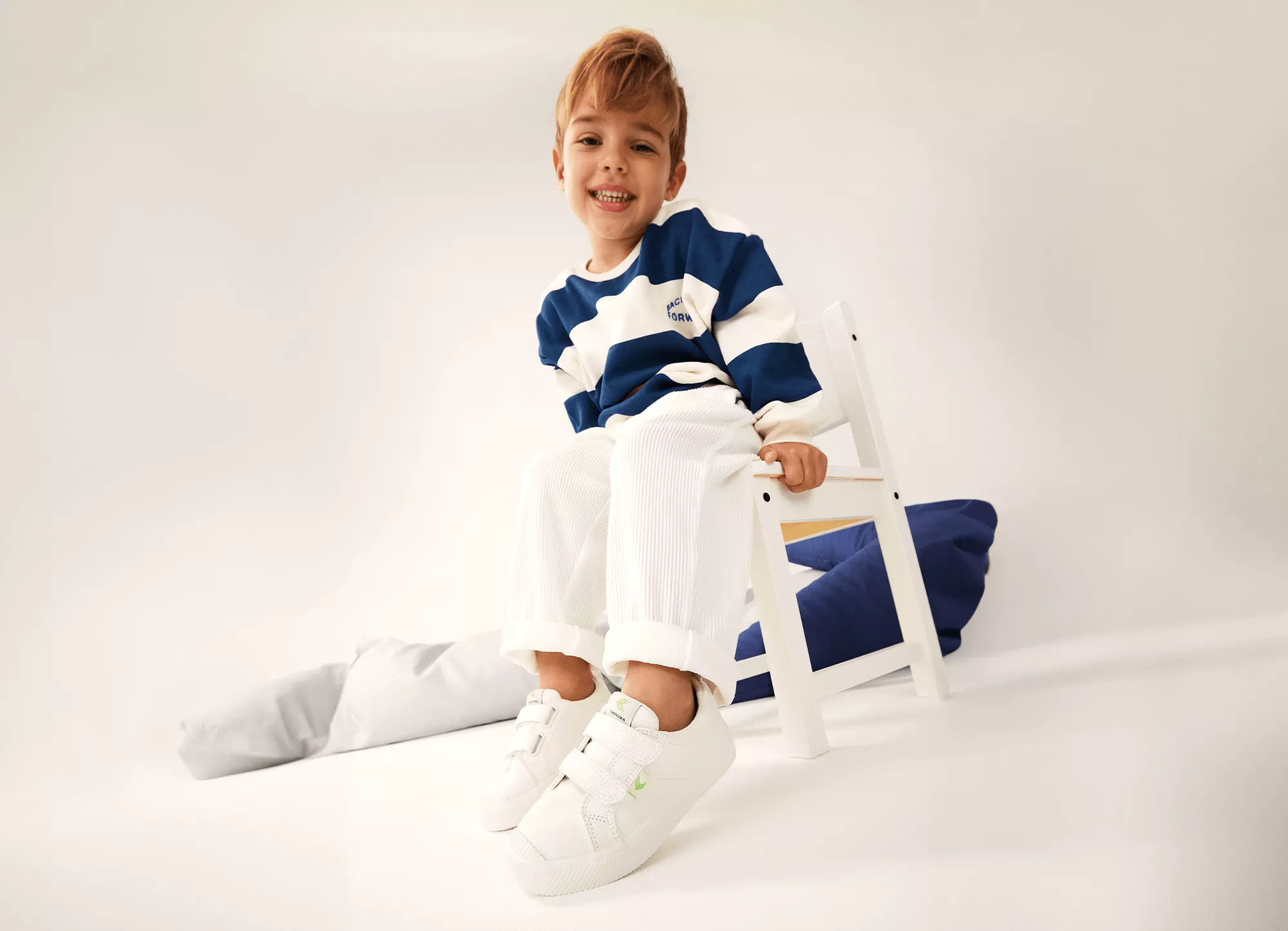 OCA Blue Canvas Sneaker for Kids