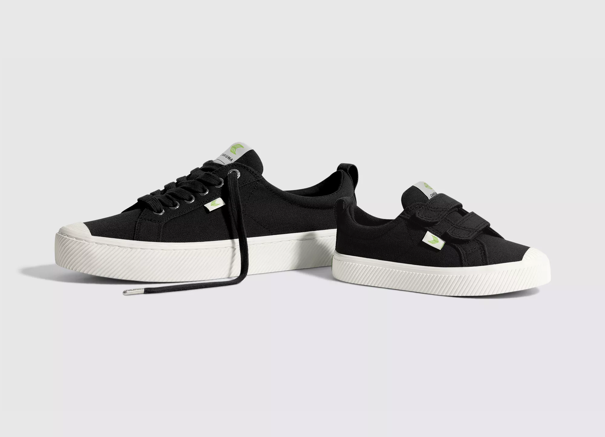 OCA Kids Low Black Canvas Sneaker