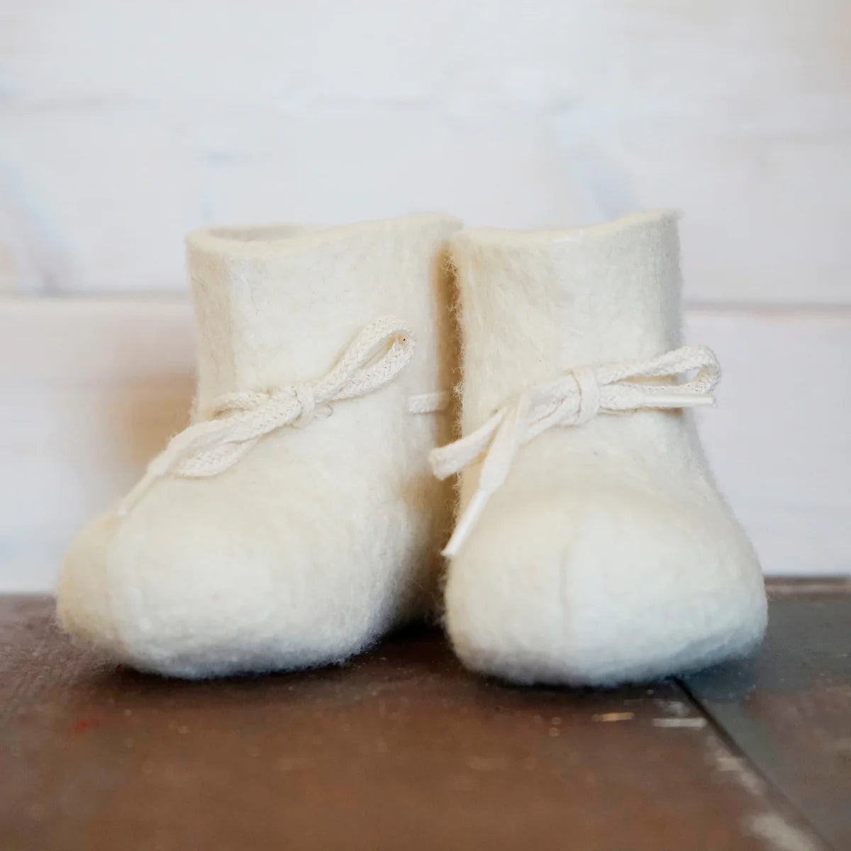 Off White Baby Boots