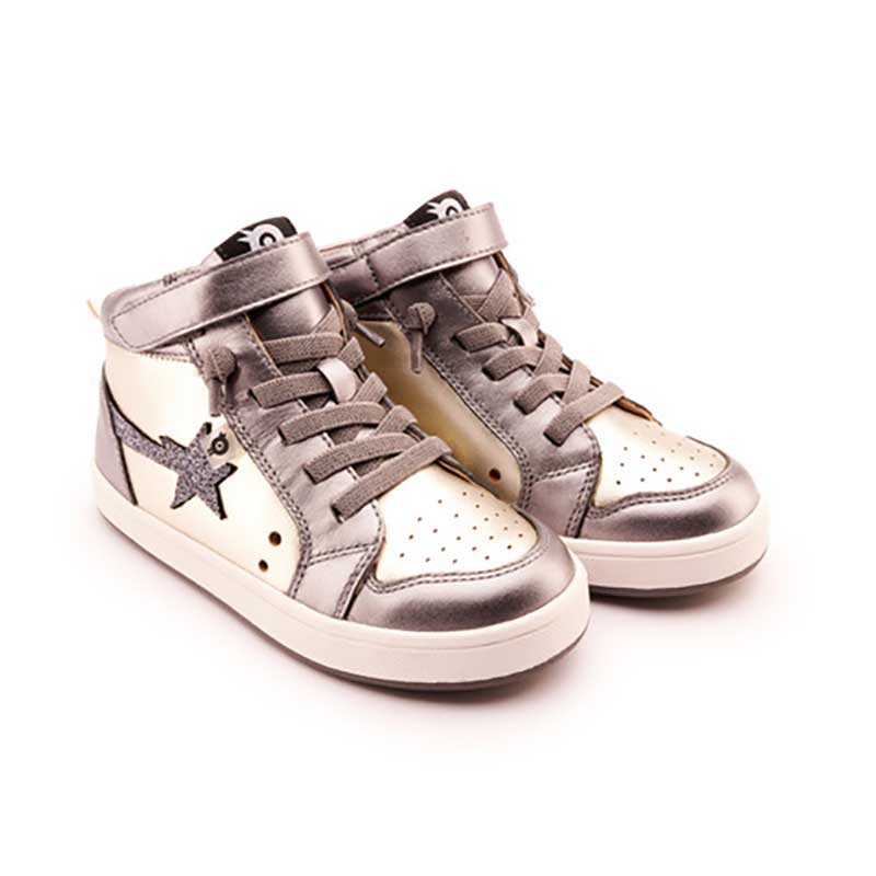 Old Soles Girl's Team Star Shoes - Titanium Gunmetal