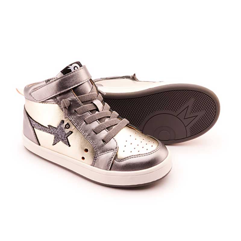 Old Soles Girl's Team Star Shoes - Titanium Gunmetal