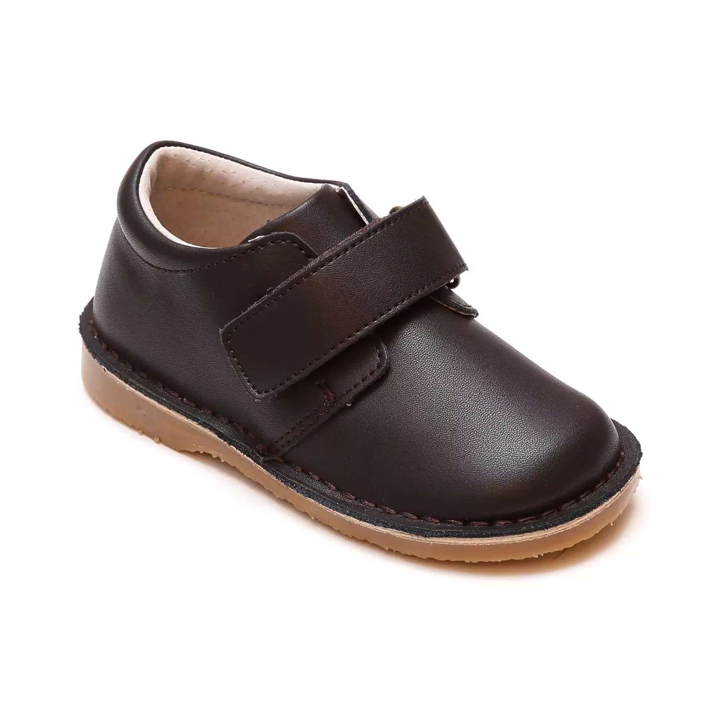 Oliver Velcro Leather Stitch Down Boots for Boys