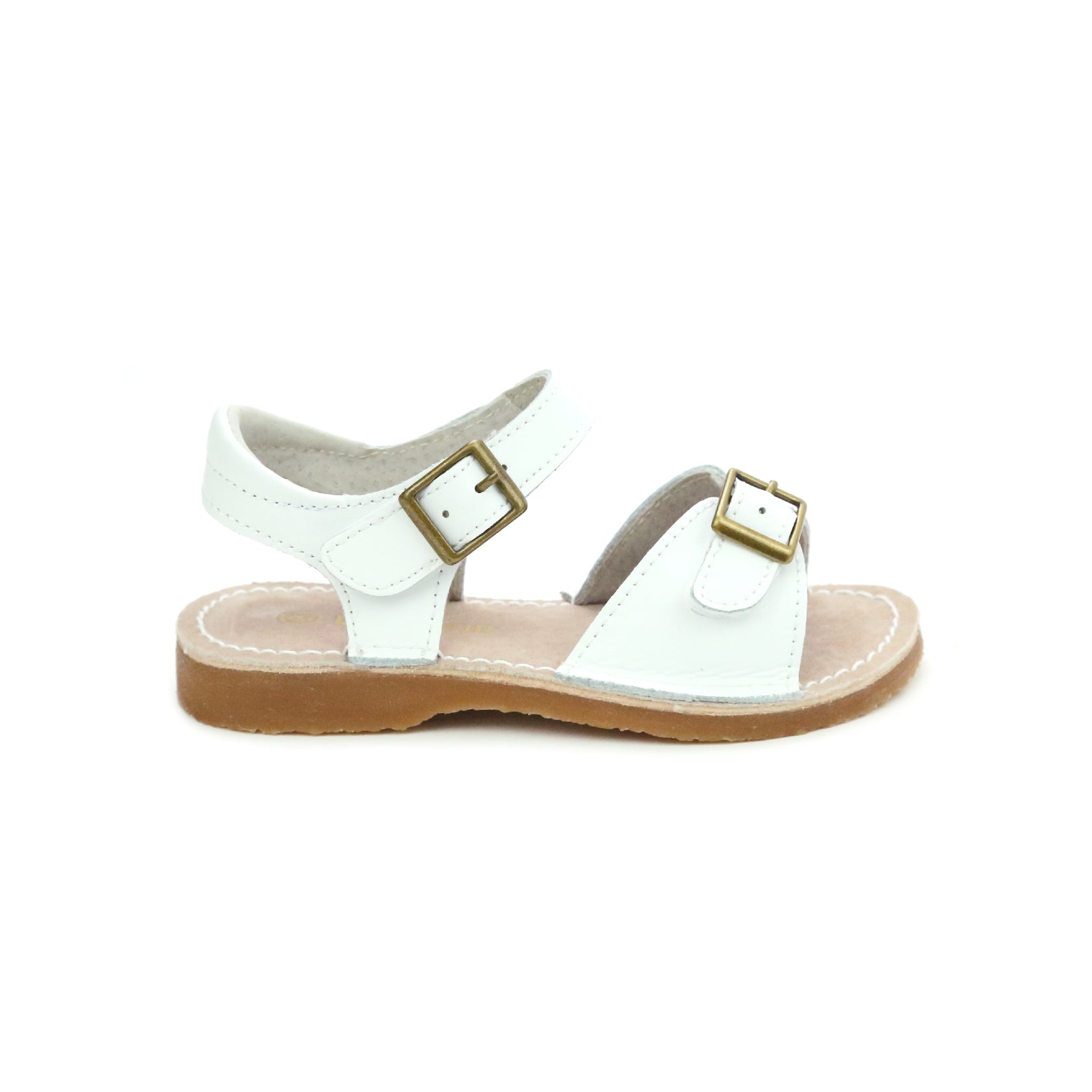 Olivia Open Toe Leather Buckle Sandal