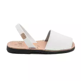 Open Toe Leather Kids Menorcan Sandal - Iker 1097 Rustic