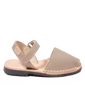 Open Toe Leather Menorcan Sandal for Kids - Iker 1002 Tuscany