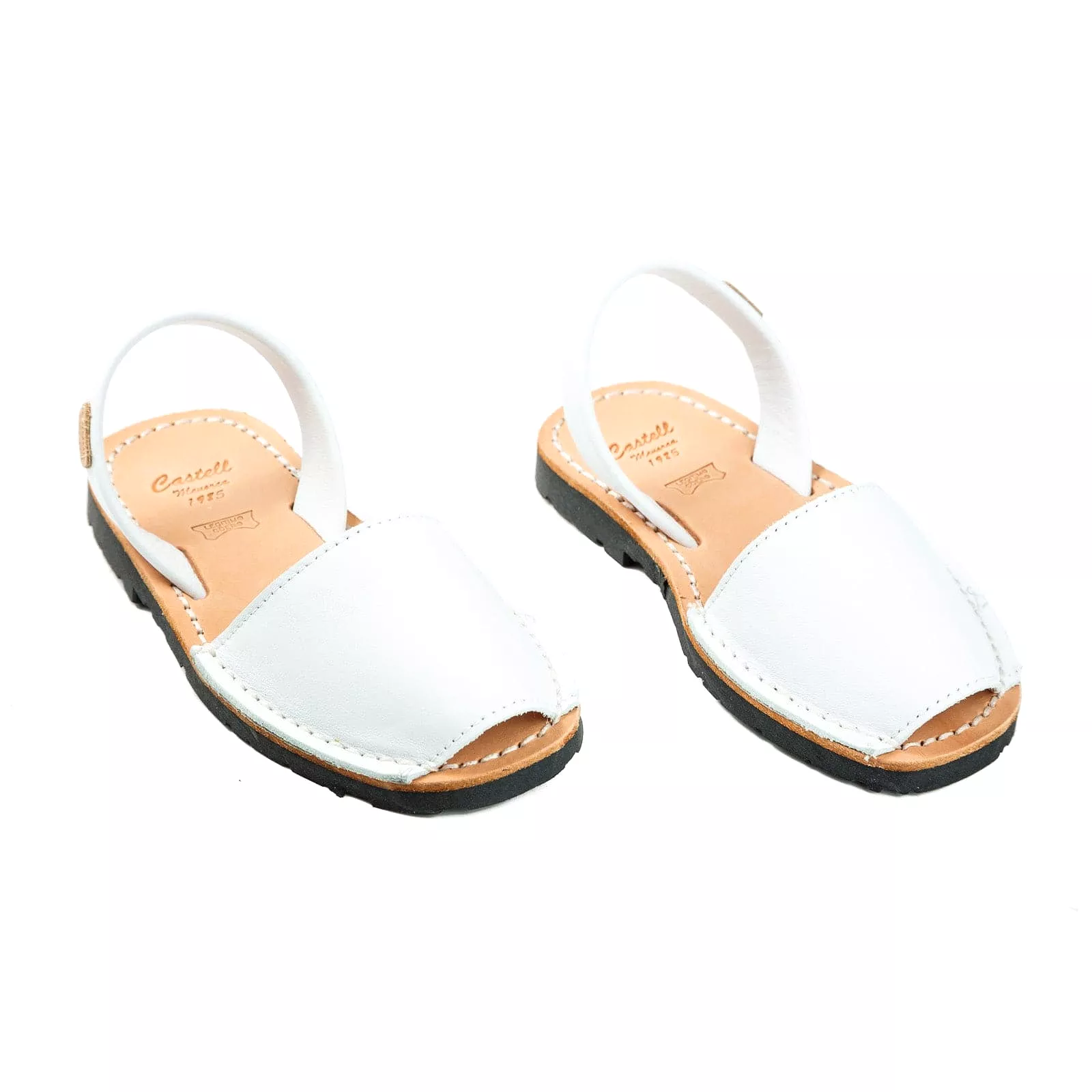 Open Toe Leather Menorcan Sandal for Kids - Iker 1097 Leather.