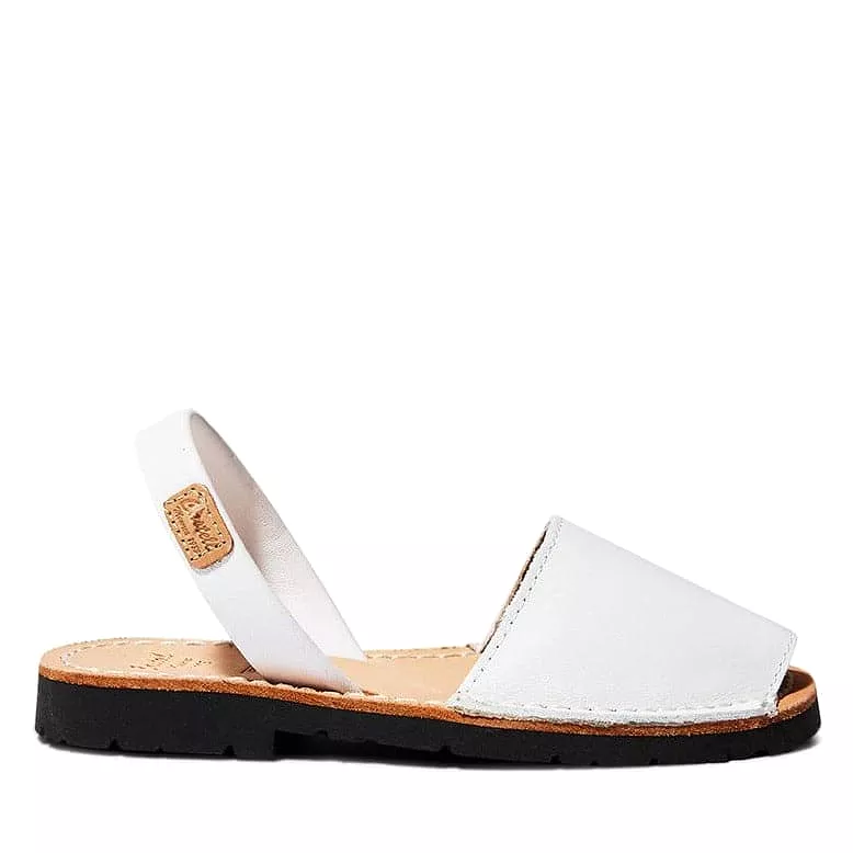 Open Toe Leather Menorcan Sandal for Kids - Iker 1097 Leather.