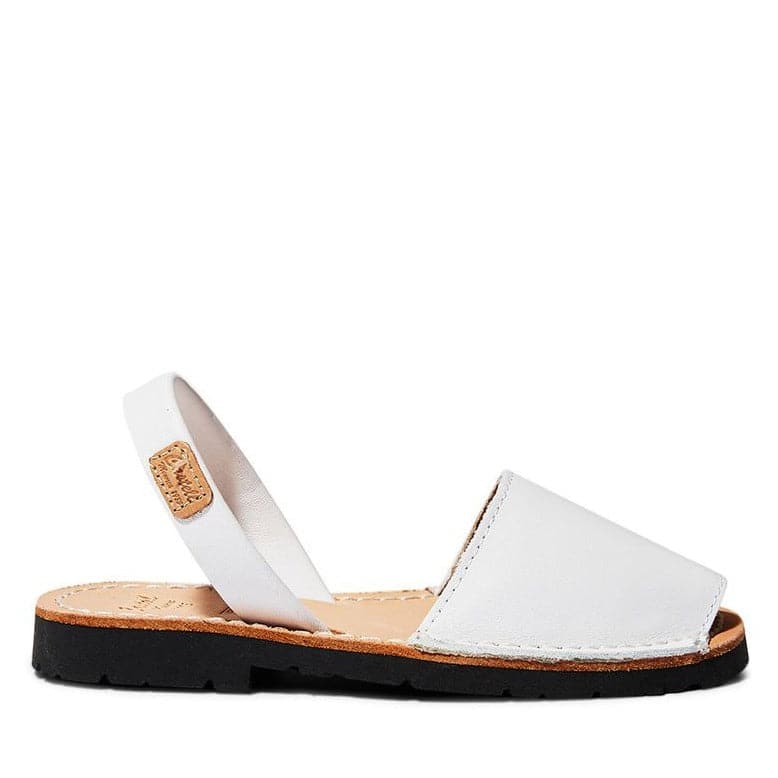 Open Toe Leather Menorcan Sandal for Kids - Iker 1097 Piel