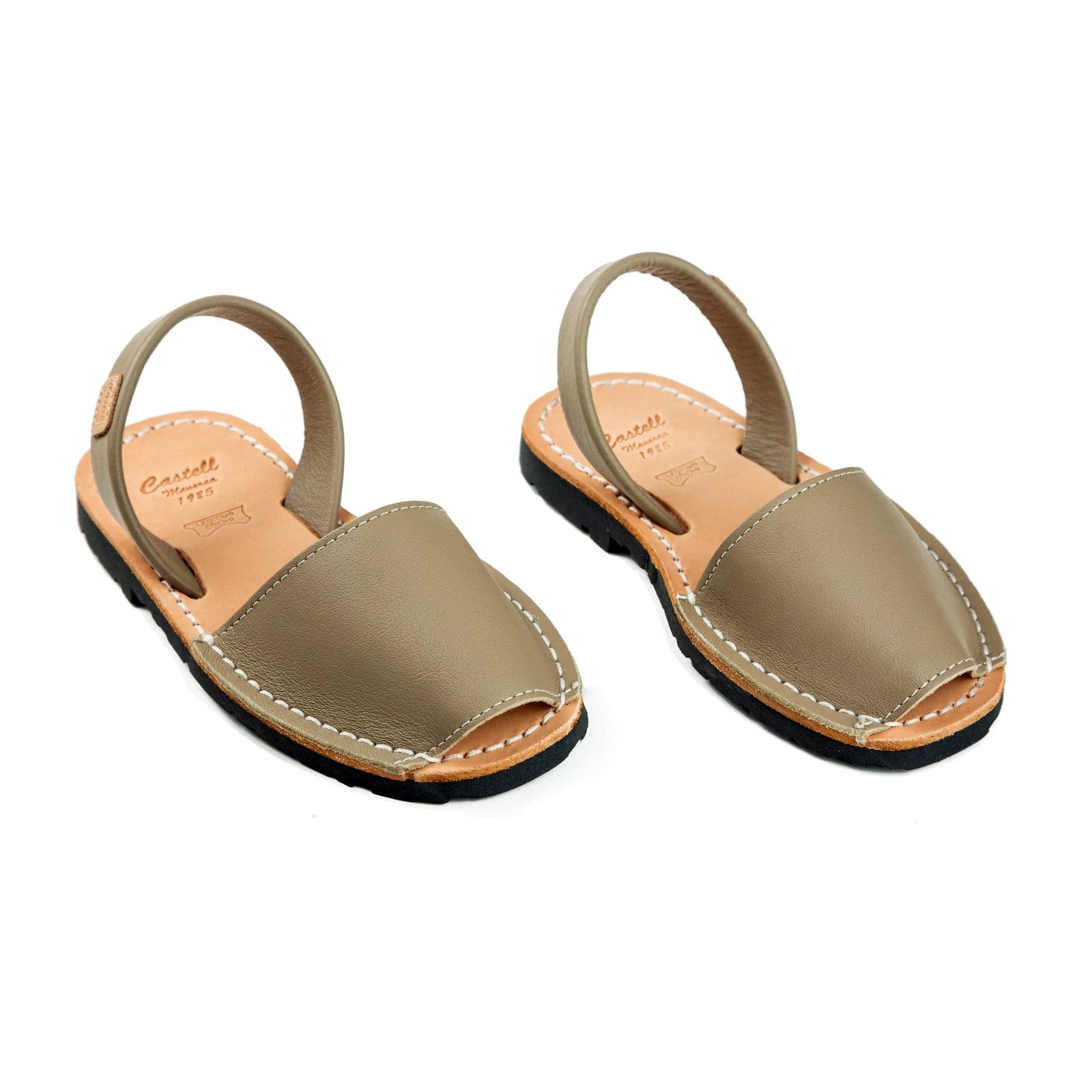 Open Toe Leather Menorcan Sandal For Kids - Iker 1097 Tuscany