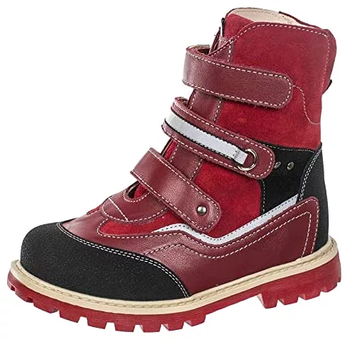 Orthopedic Winter Boots - High Top Insulated Shoes for Baby, Toddler, Kids - Girls & Boys - 3 Fasteners - Outdoor Autumn