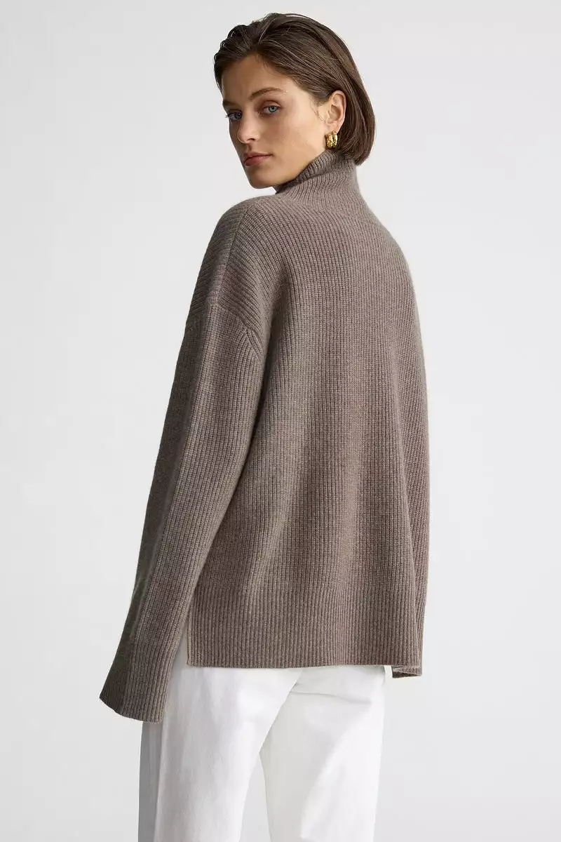 Oversized Turtleneck Sweater - Bracken | Shop Now