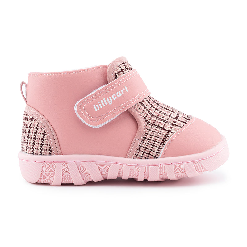 pink plaid girls baby toddler boots