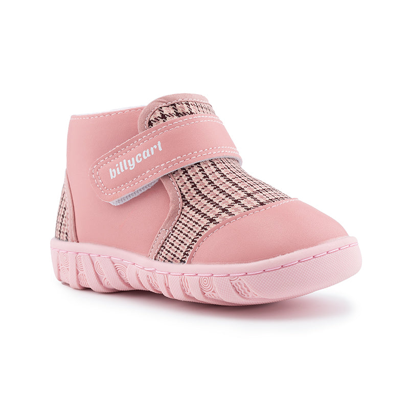 pink plaid girls baby toddler boots