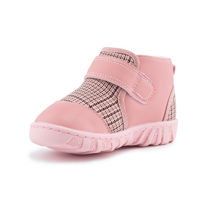 pink plaid girls baby toddler boots