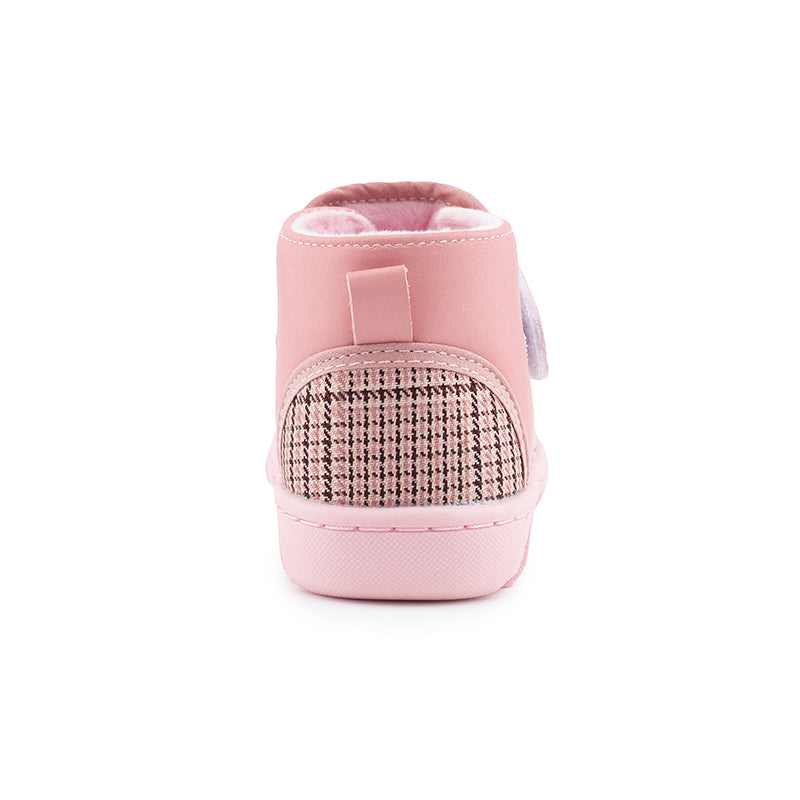 pink plaid girls baby toddler boots