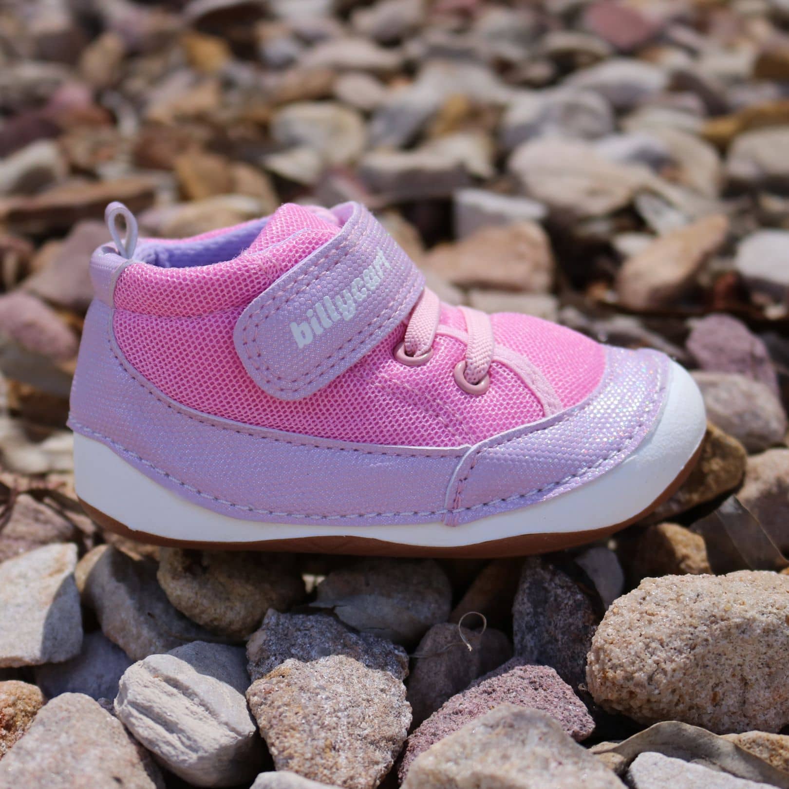 pink purple baby toddler girls high-top sneakers