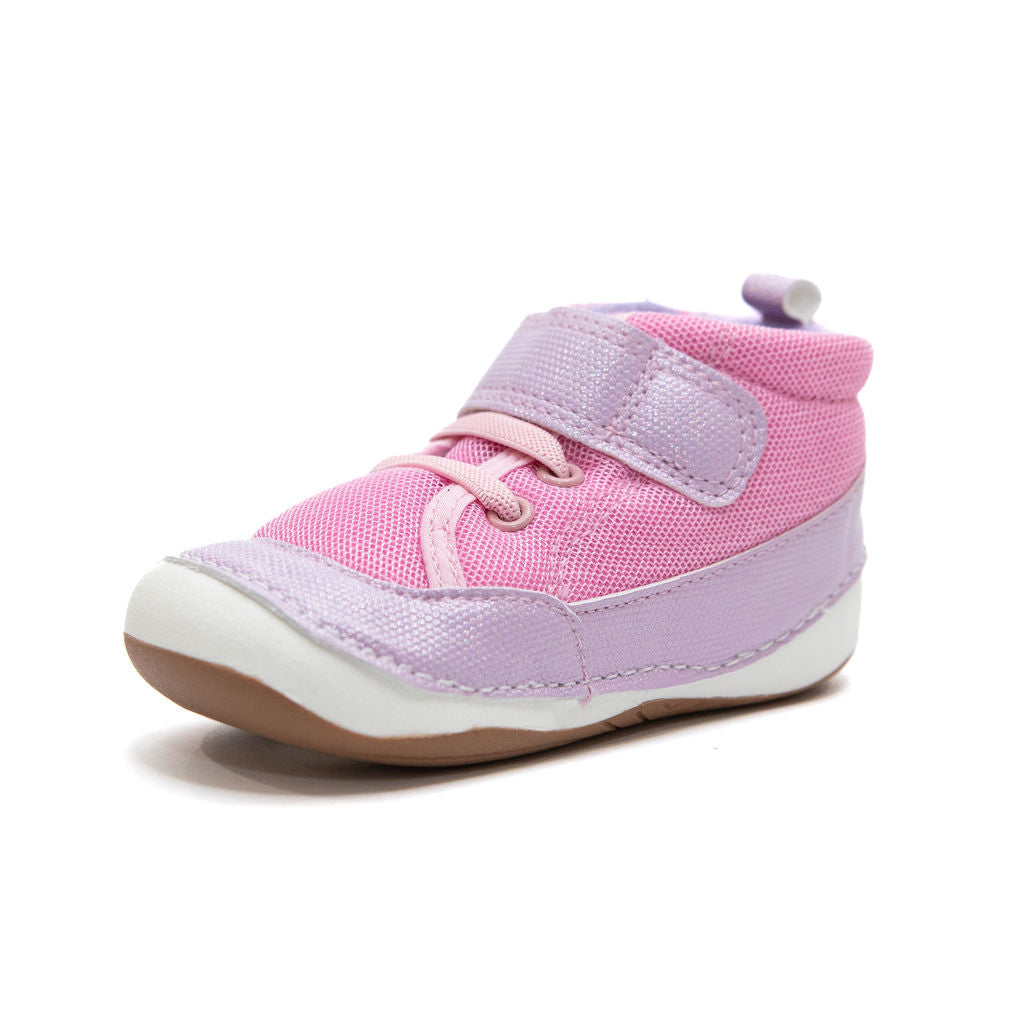 pink purple baby toddler girls high-top sneakers