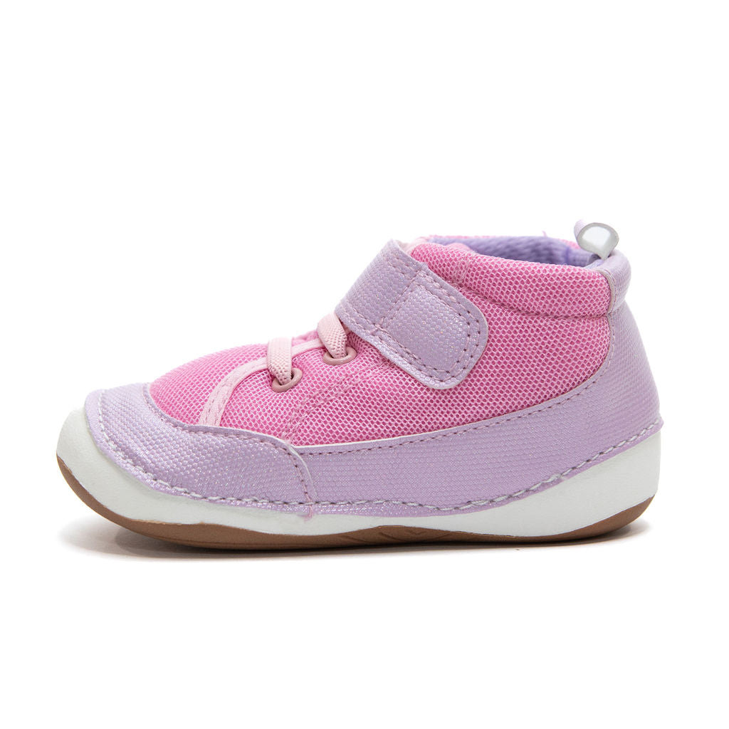 pink purple baby toddler girls high-top sneakers