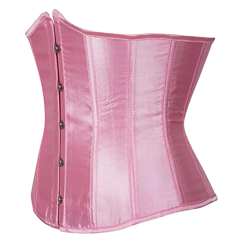 Pink Satin Corset Drag