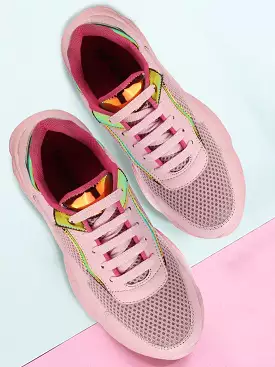 Pink Women's Lace Up Running Shoes - Sports & Outdoor