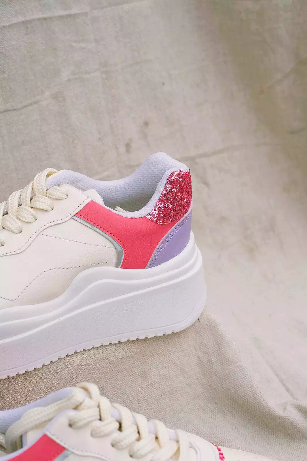 Pink Women's Platform Sneakers