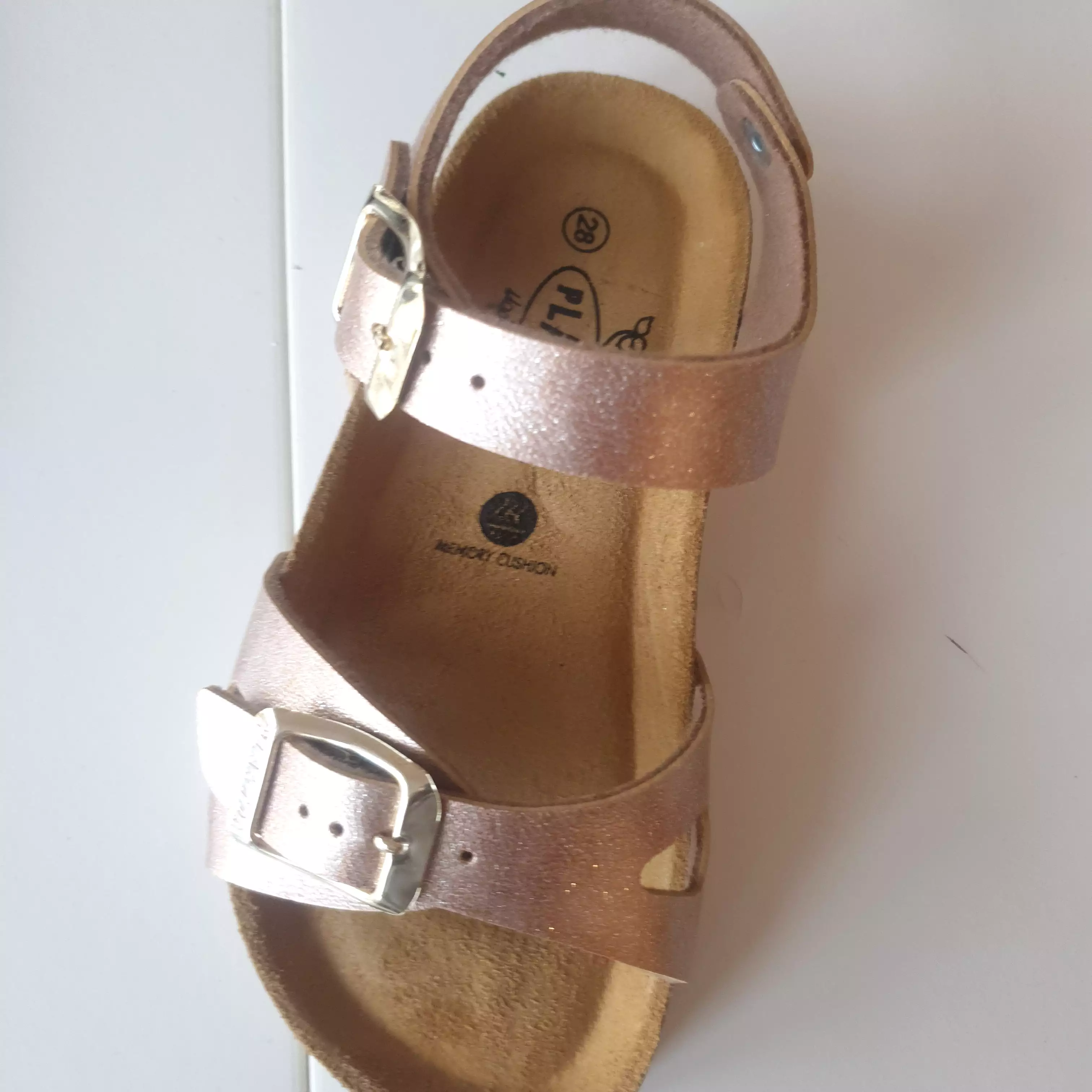 Plakton Sandals Lisa Salmon 13 Rose Gold for Sale