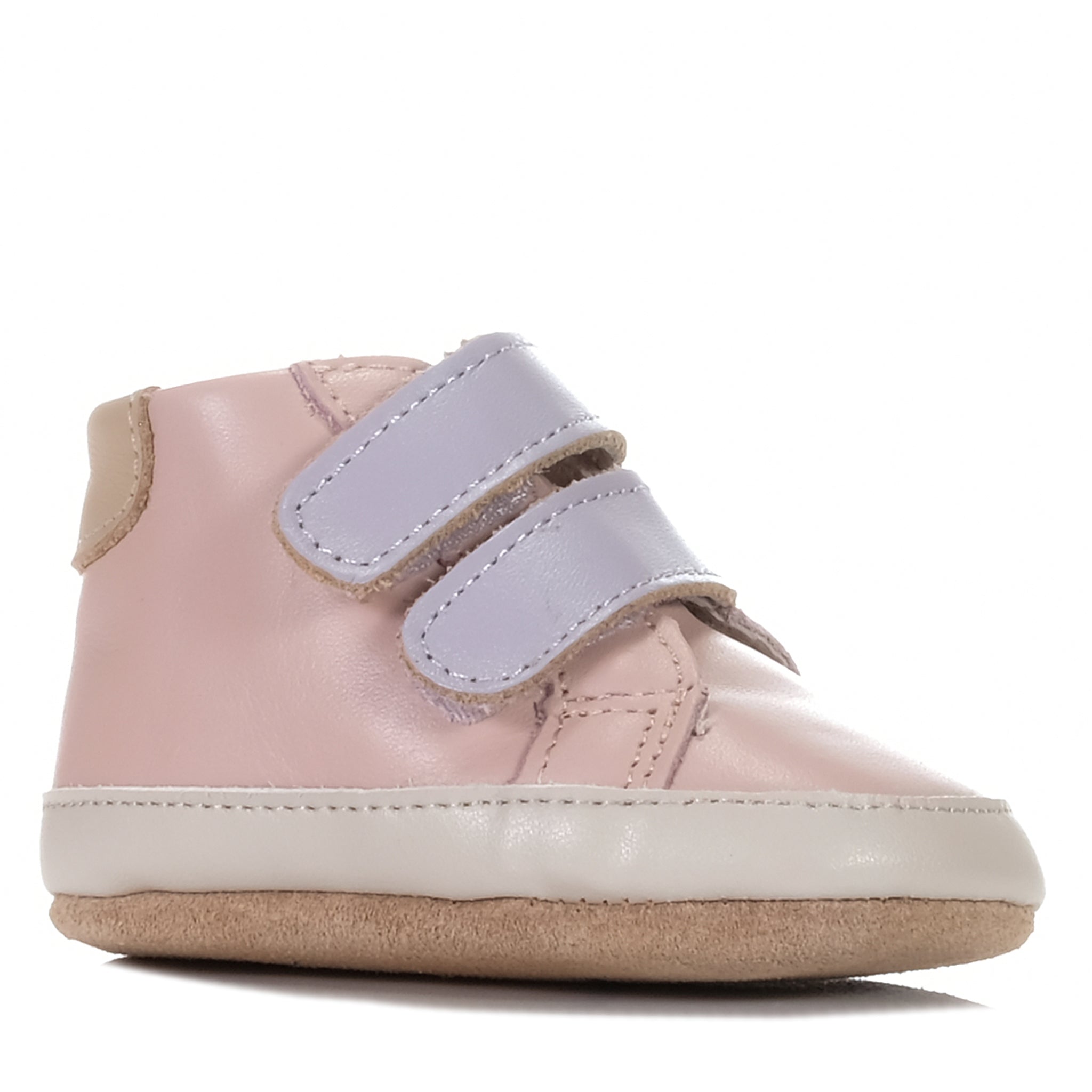 Pretty Brave Baby Hi-Top Shoes in Blush/Lilac